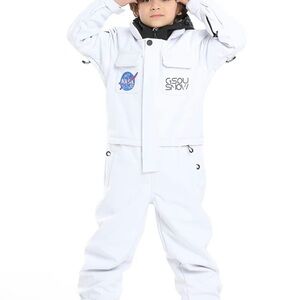 GSOU SNOW White NASA Kids Snowsuit NWT